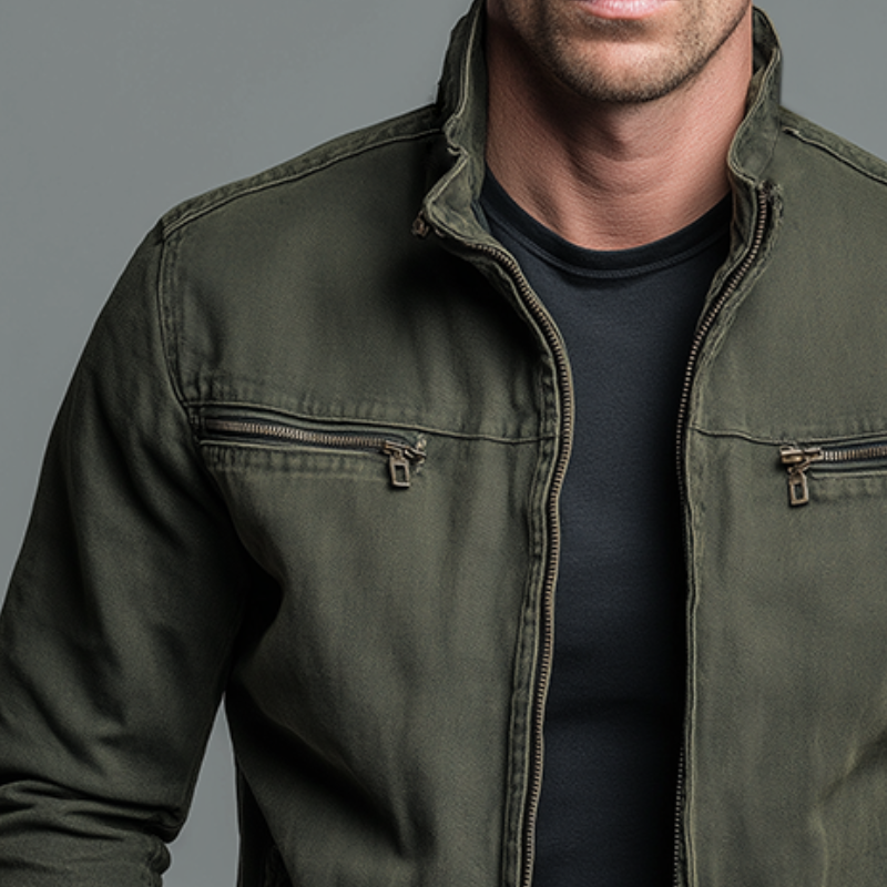 Christian | Vintage Military Zip Jacket
