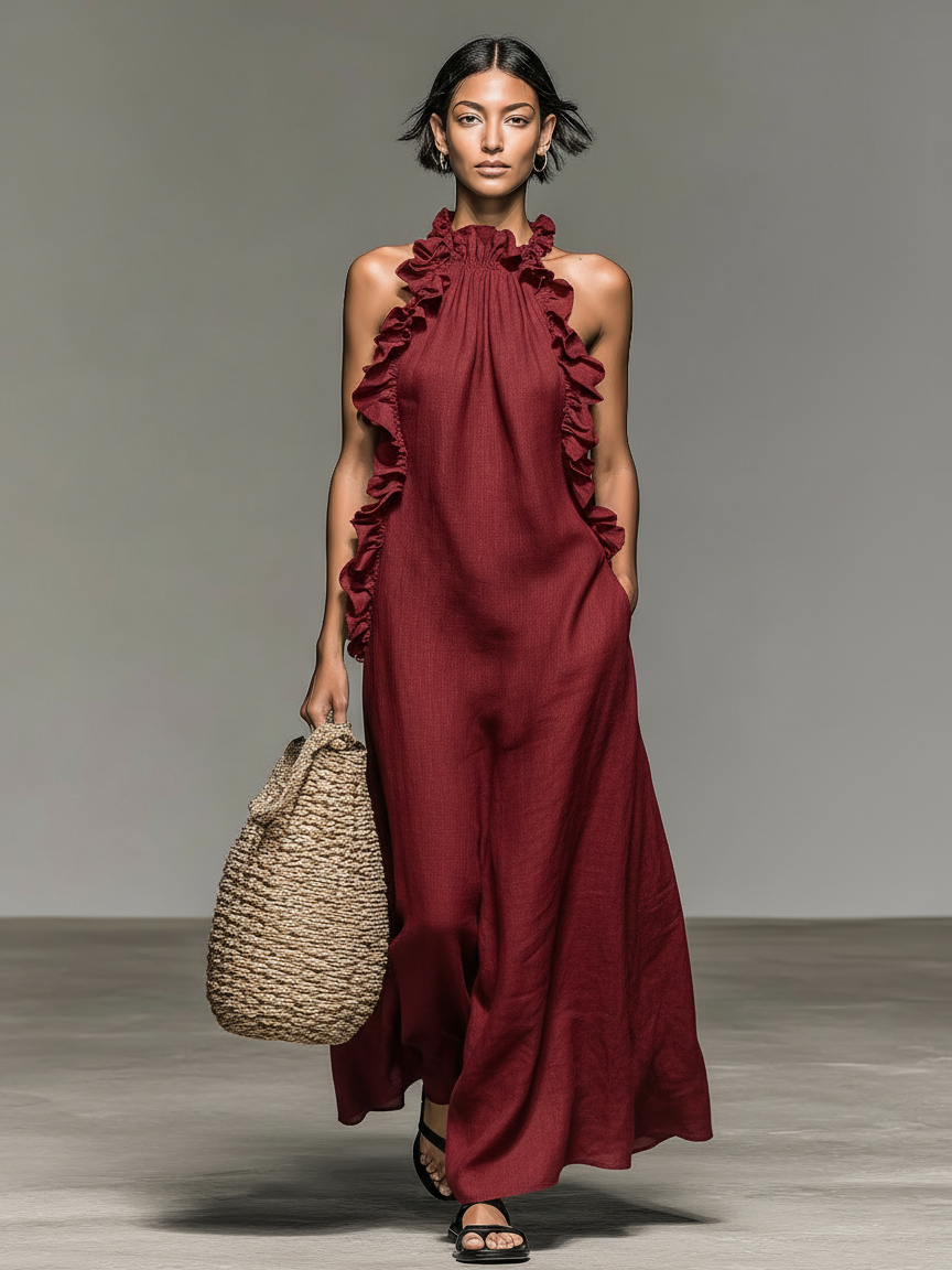 Claire | Elegant Maxi Dress with Pockets