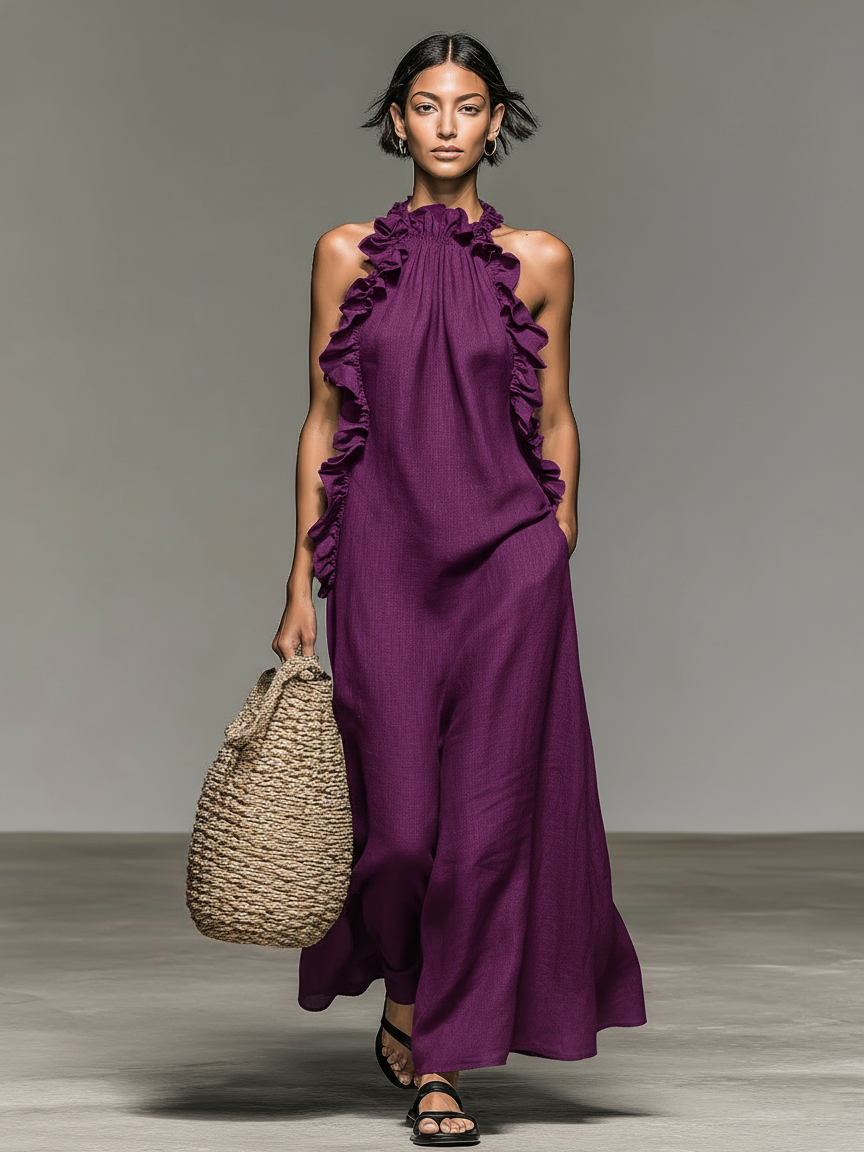 Claire | Elegant Maxi Dress with Pockets