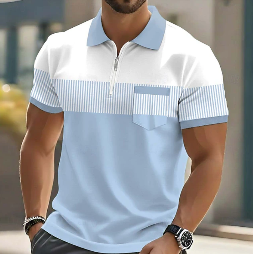 Grayson | Elegant Zip Polo