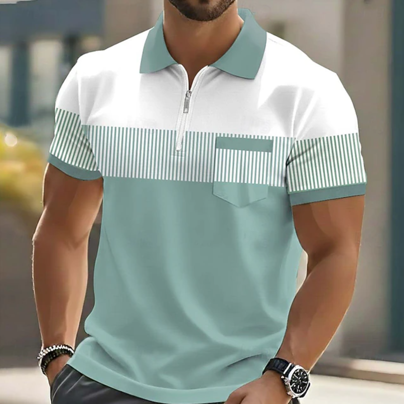 Grayson | Elegant Zip Polo