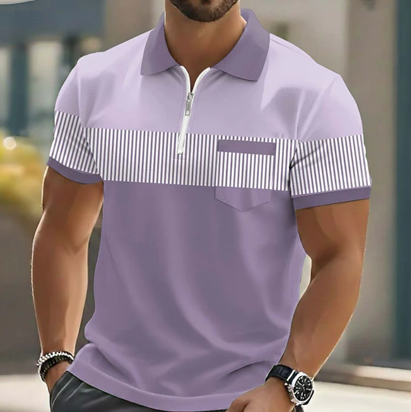 Grayson | Elegant Zip Polo