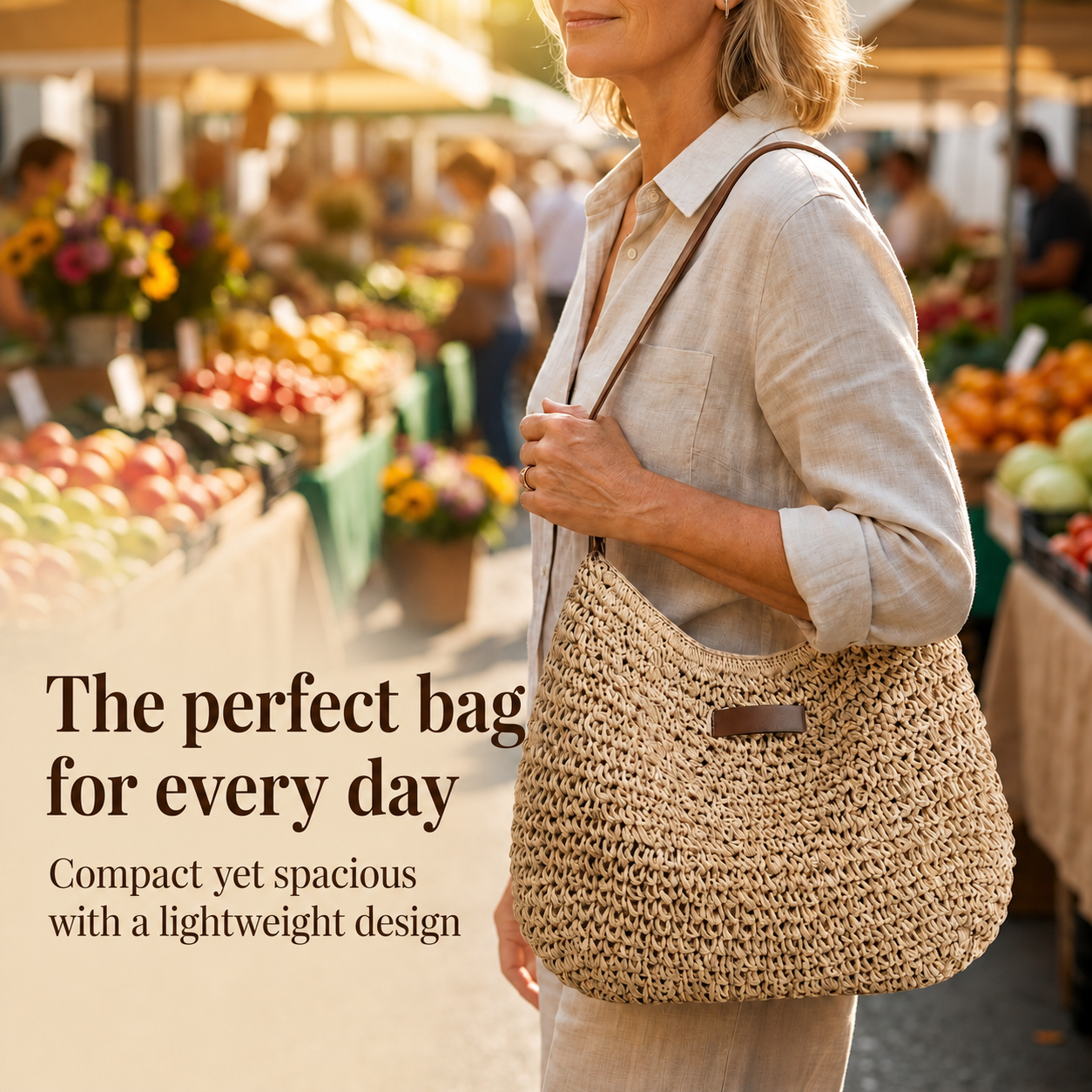 Simona | Elegant Woven Handbag